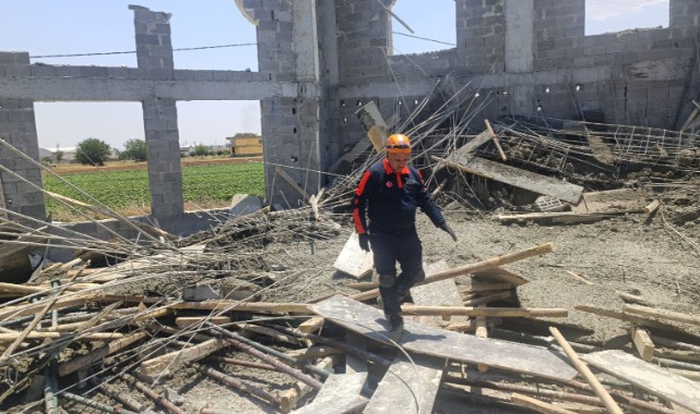 Şanlıurfa’da yapımı süren camide göçük: 3 işçi yaralandı