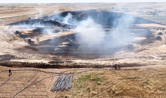 Şanlıurfa’da anız yangınları: Okula yaklaştı