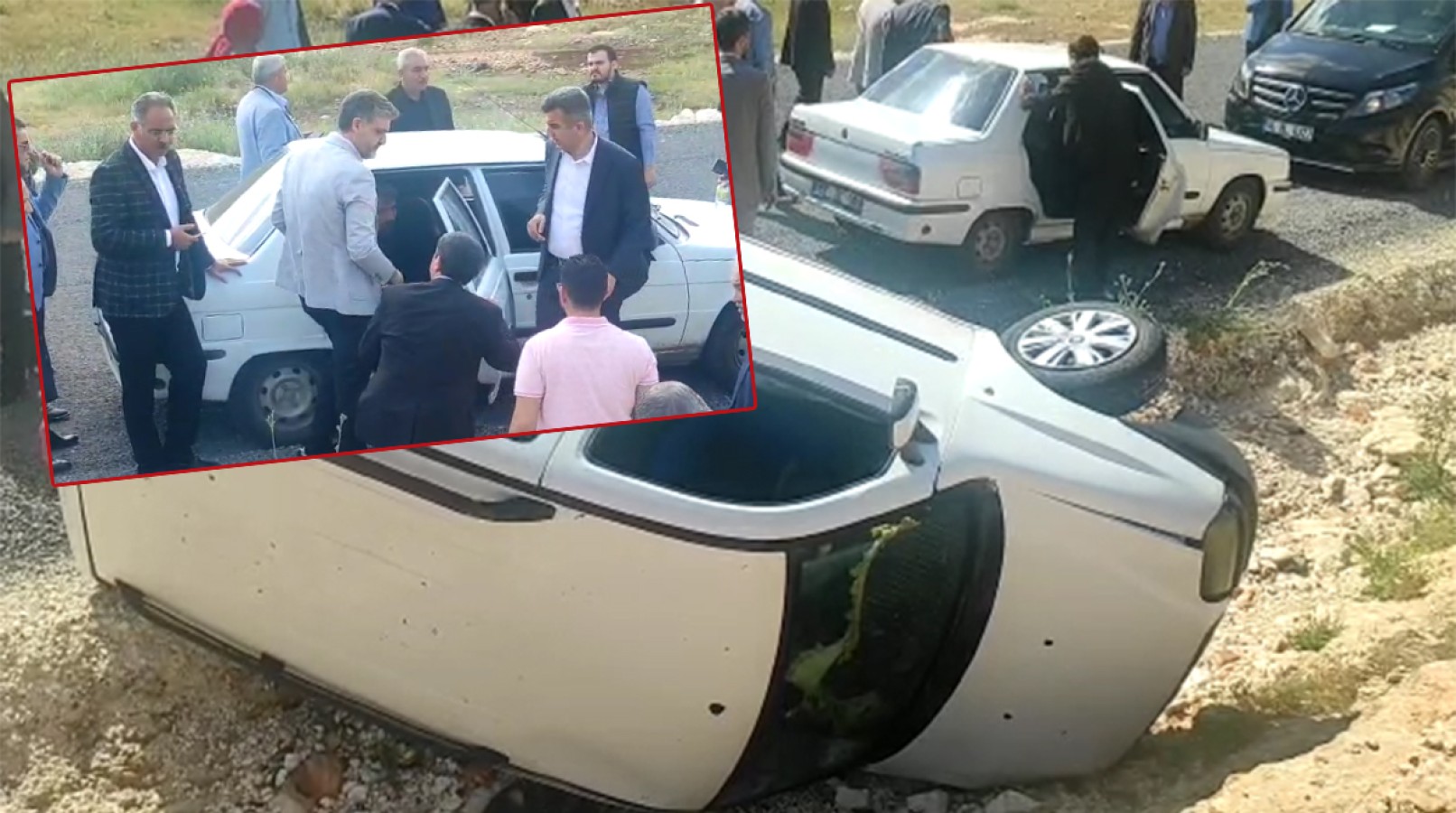 Şanlıurfa'da kazada yaralananların yardımına AK Parti vekil adayları koştu;