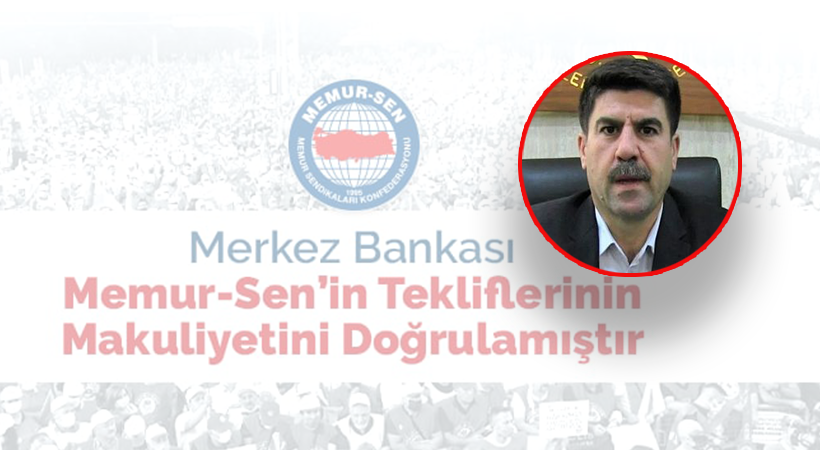 Coşkun: MB tahminleri tekliflerimizin makuliyetini doğrulamıştır