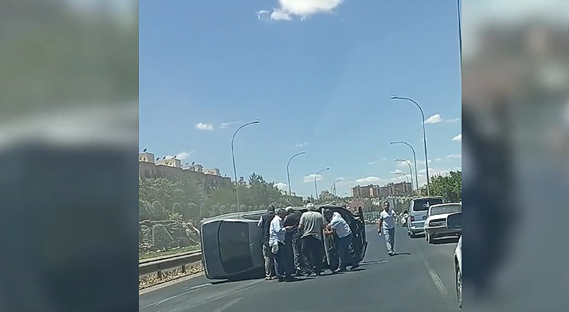 Eyyübiye'de meydana gelen kazada 2 kişi yaralandı