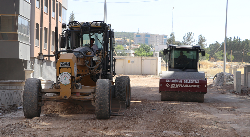 Karaköprü’de yol ağı her geçen gün genişliyor