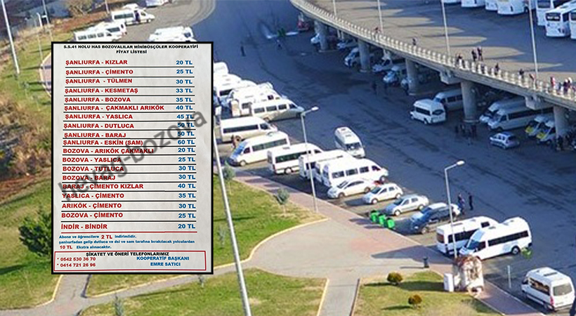 Urfa’da ulaşıma ilk zam geldi