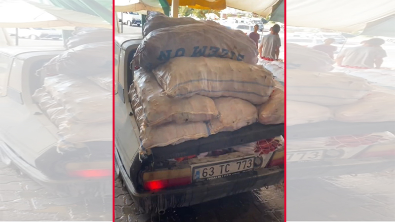 Urfa’nın ‘acı’ çeken otomobilini görenler şaştı kaldı