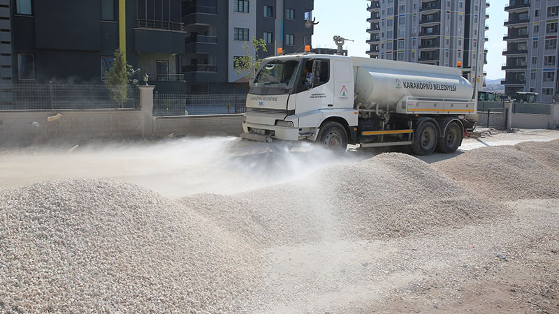 Karaköprü'de yeni yol açma çalışmaları hız kazandı