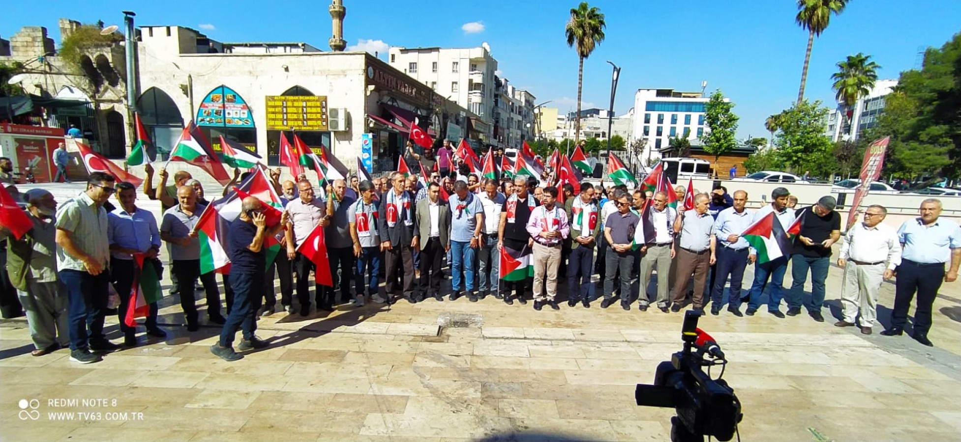 Urfa’da Filistin’e destek açıklaması