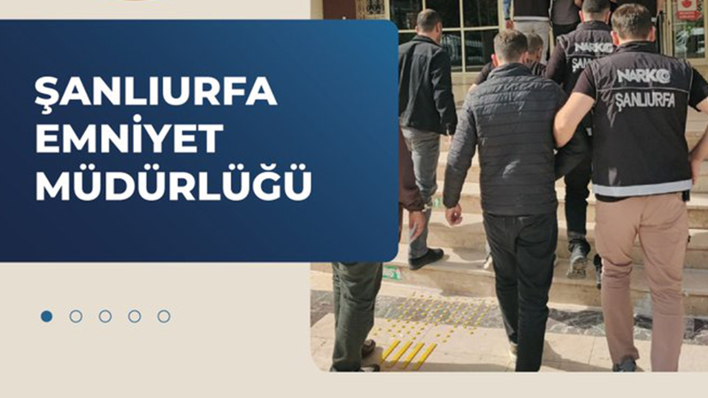 Urfa’da narkotik suçlarla mücadelede 3 kişi yakalandı