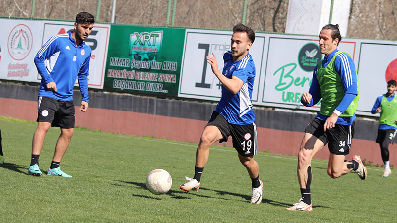 Karaköprü Belediyespor, Akhisarspor maçı hazırlıklarını tamamladı