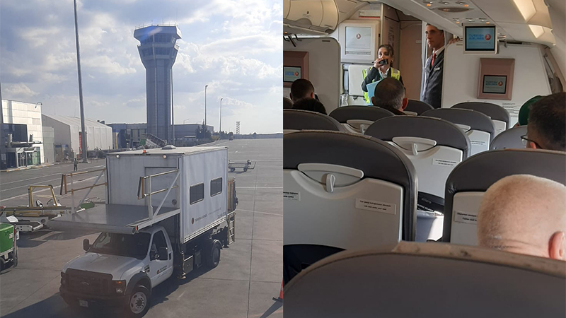 Şanlıurfa’da uçakta yolcu rahatsızlanınca kalkış durduruldu