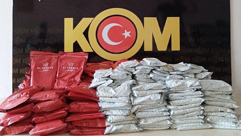 Viranşehir’de 119 kilo kaçak nargile tütünü ele geçirildi;
