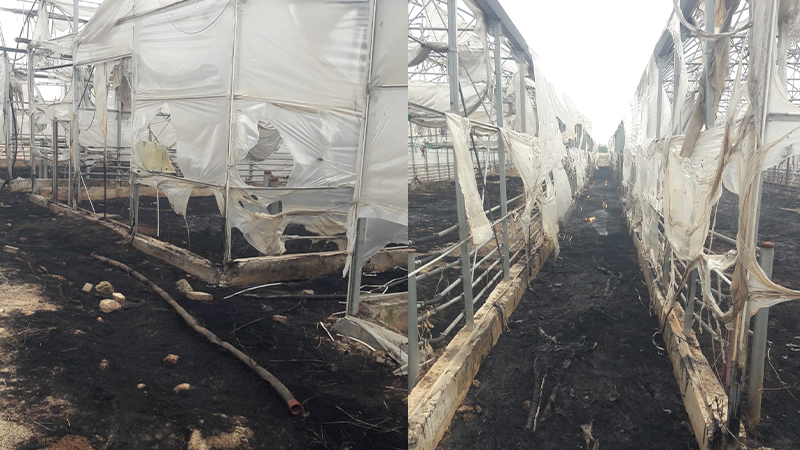 Viranşehir’de YKS sınavı esnasında okul yanında yangın çıktı;