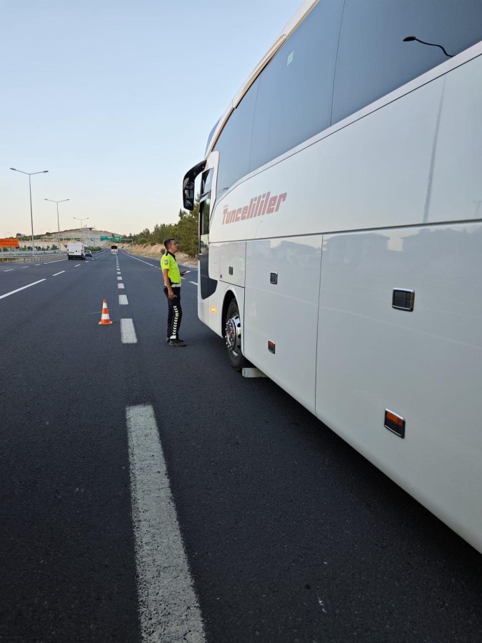 Şanlıurfa’da yolcu otobüsleri denetlendi;