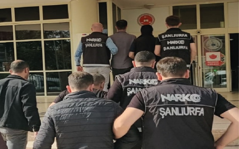 Şanlıurfa'da uyuşturucu operasyonu, 8 tutuklama