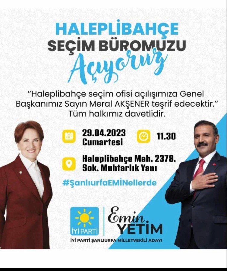 MERAL AKŞENER ŞANLIURFA’YA GELİYOR