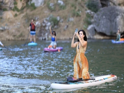 Burası Bodrum değil, Takoran Vadisi: Fırat'ın eşsiz parkurunda kürek çektiler